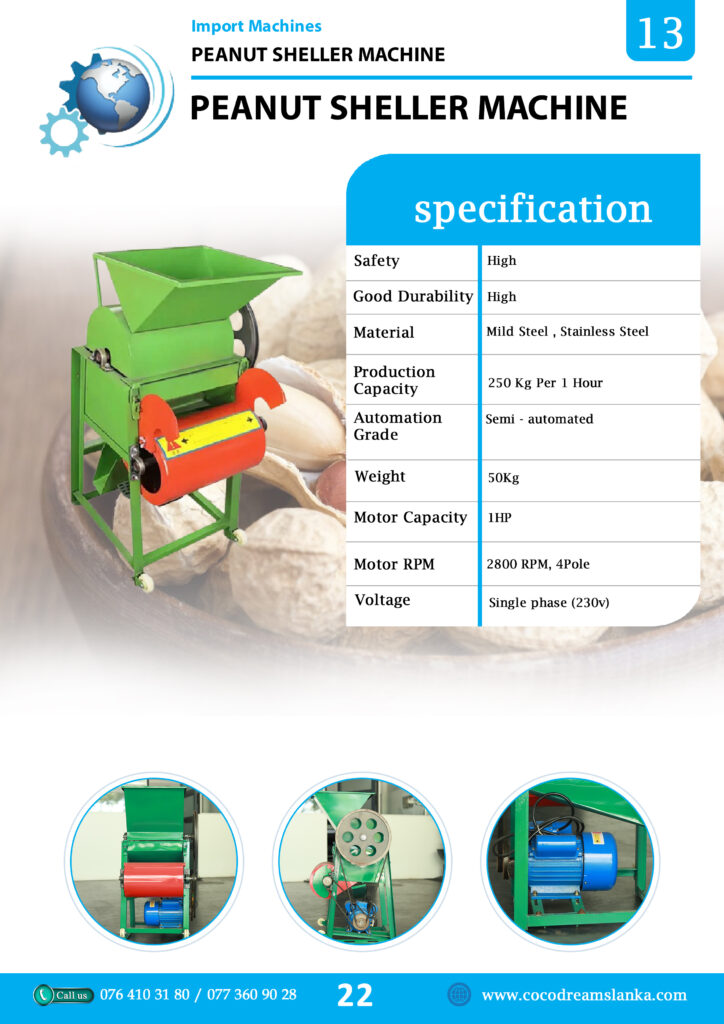 Peanut Sheller Machine in Sri Lanka