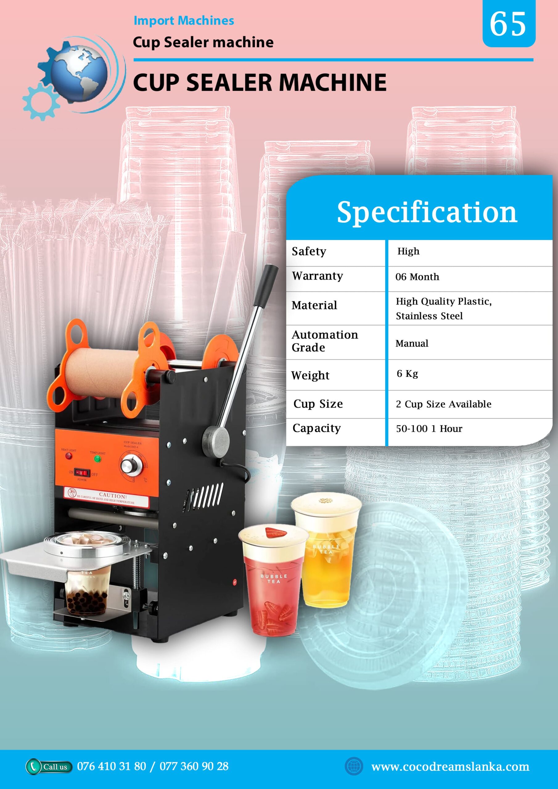 single cup sealer machine