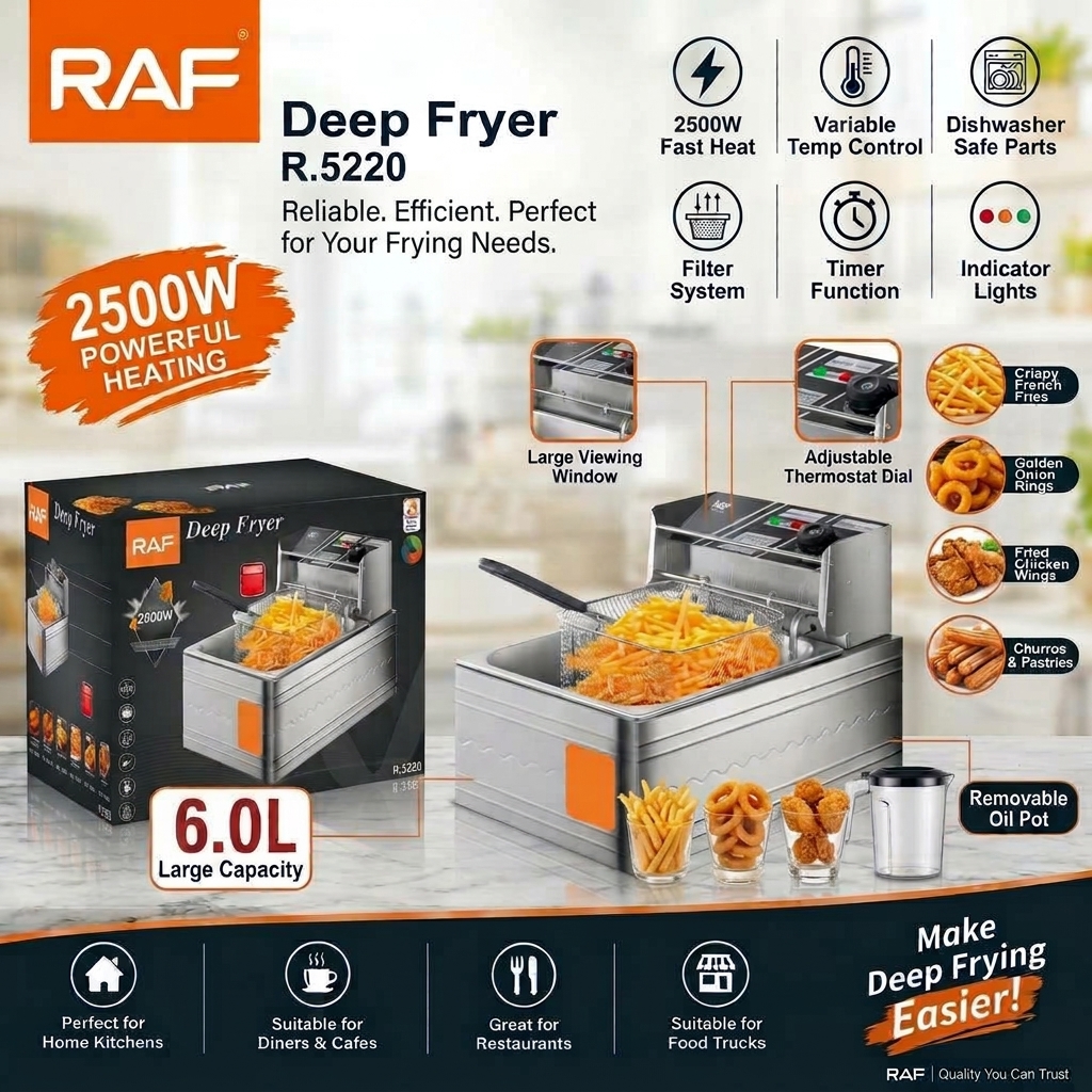 electric deep fryer machine R.5220