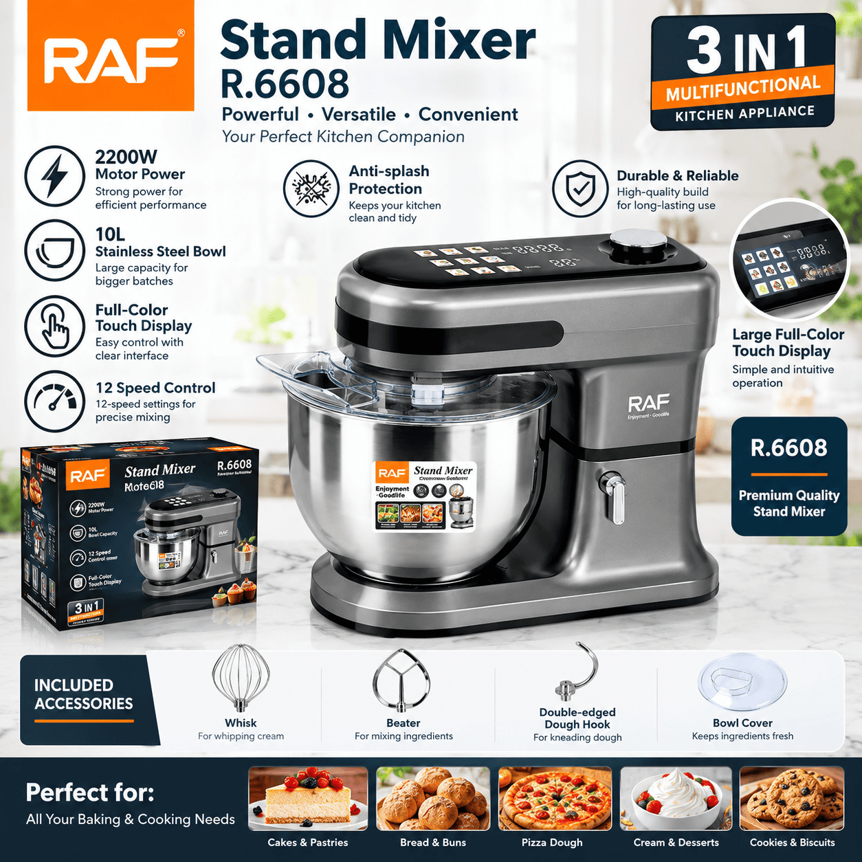 Stand mixer machine R.6608
